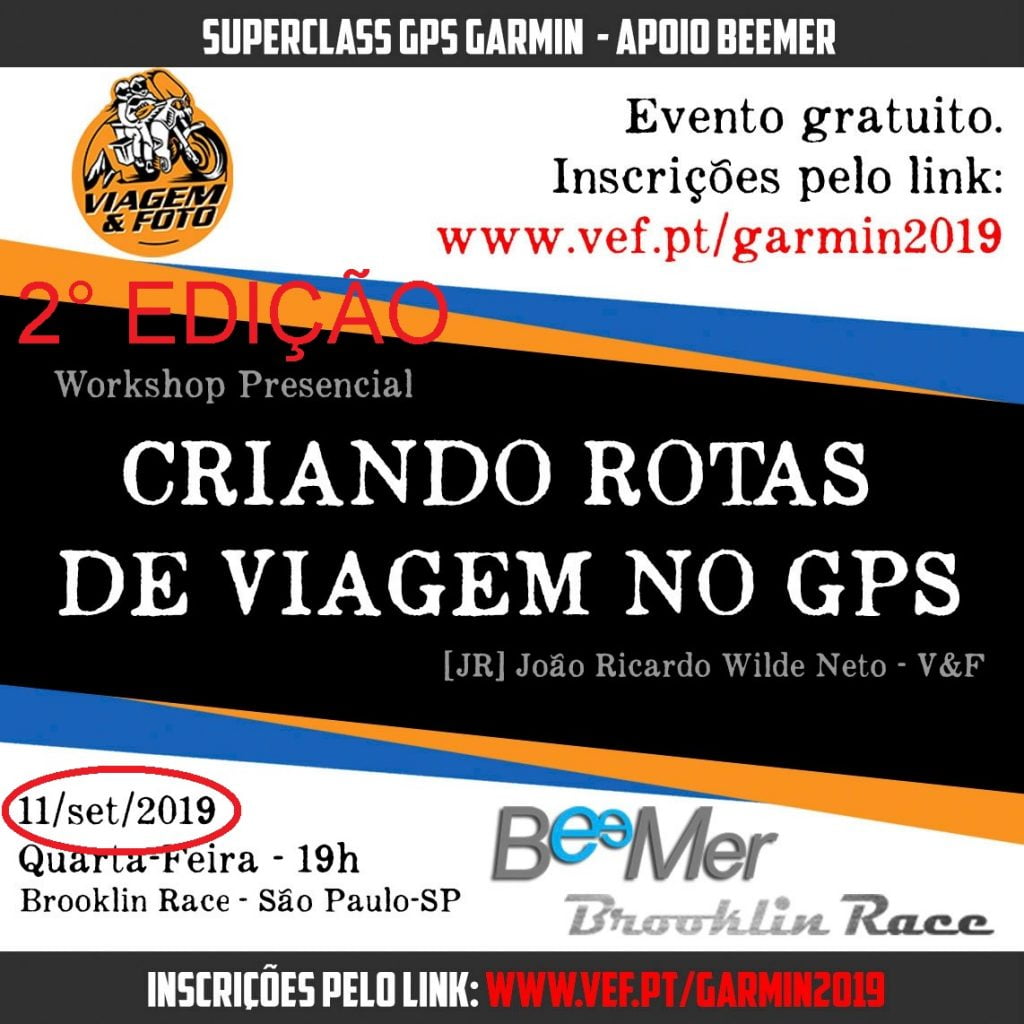 BeeMer, em parceria com João Ricardo, promove 2° curso gratuito de GPS Garmin
